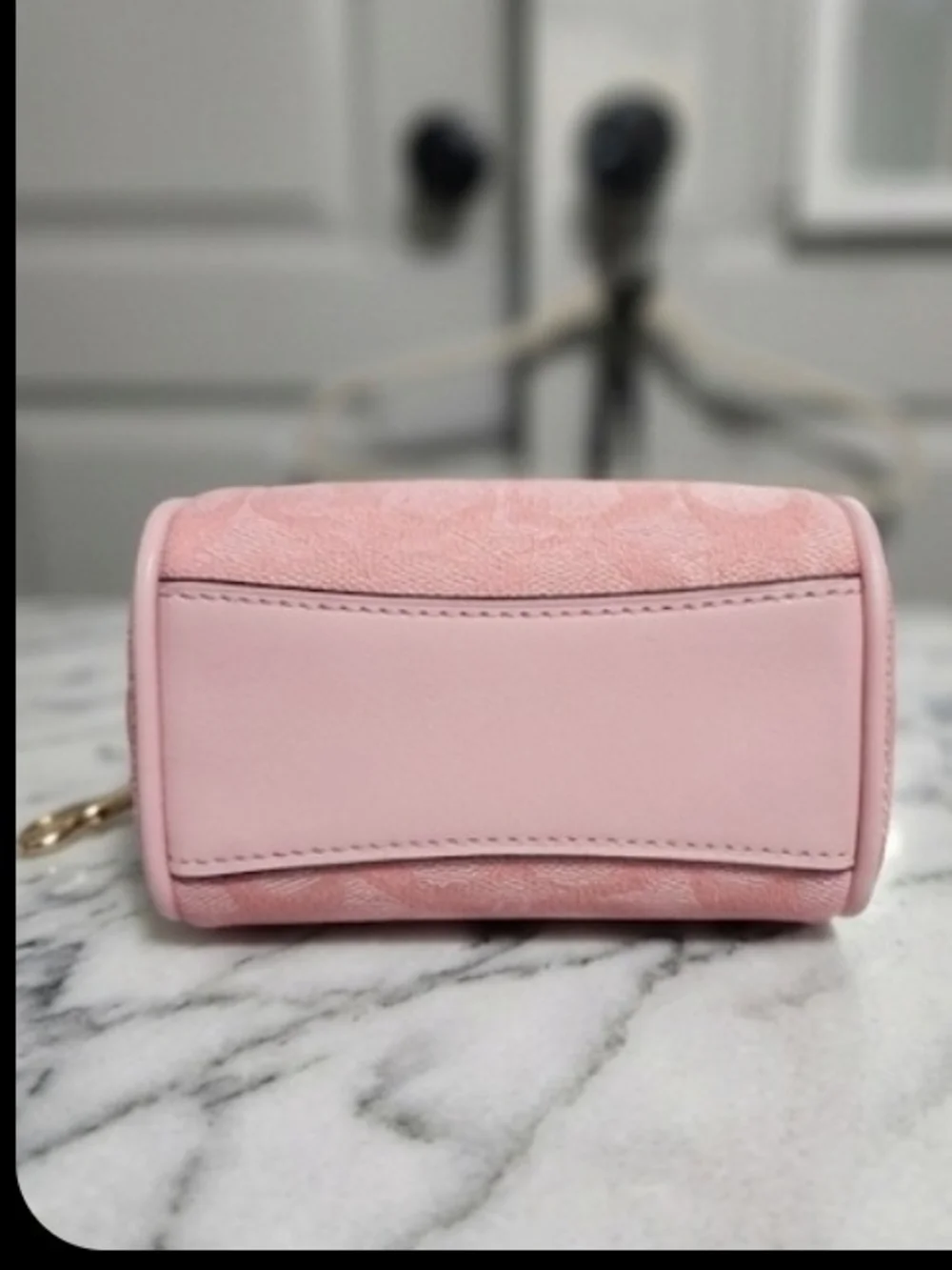 Coach Pink Mini Satchel Bag with Gold Hardware - Picture 4 of 4